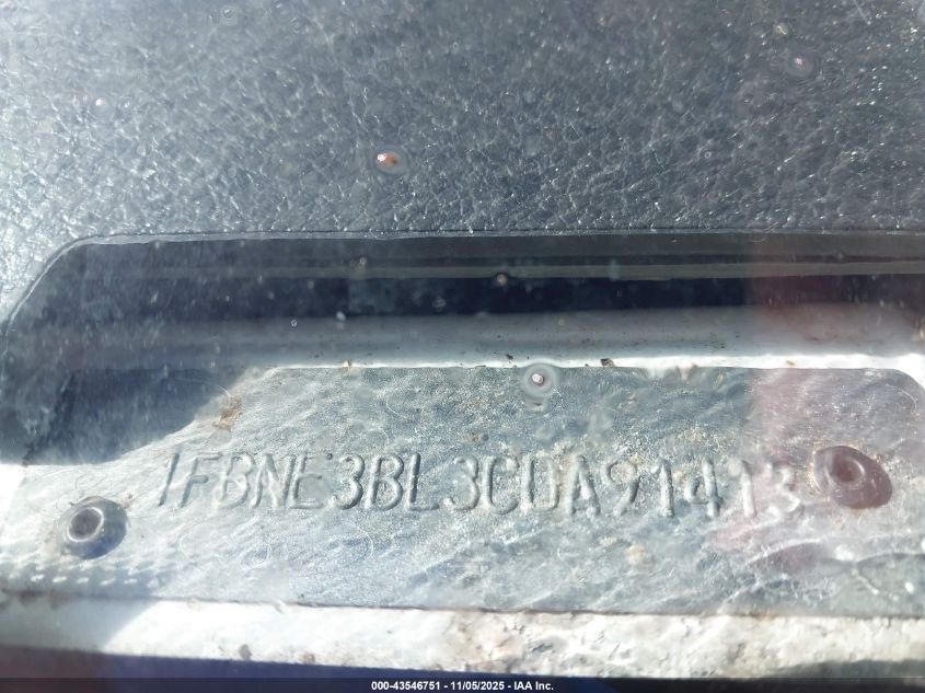 2012 Ford E-350 Super Duty Xl VIN: 1FBNE3BL3CDA91413 Lot: 43546751