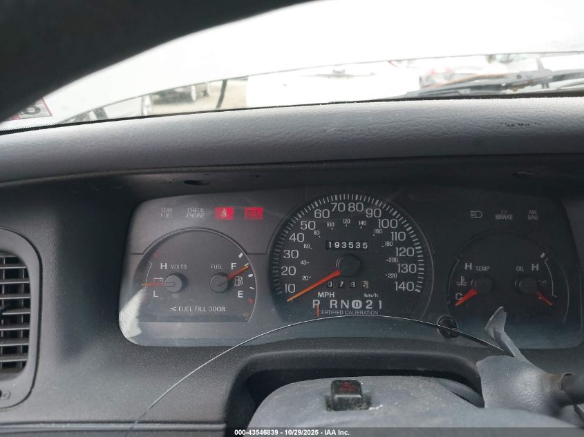 1999 Ford Crown Victoria Police Interceptor VIN: 2FAFP71W9XX106627 Lot: 43546839