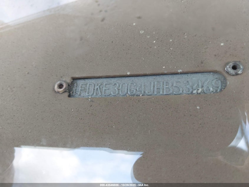 1988 Ford Econoline E350 Cutaway Van VIN: 1FDKE30G4JHB53469 Lot: 43546886