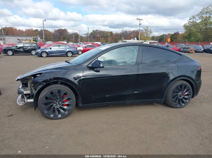 2025 Tesla Model Y Performance Dual Motor All-Wheel Drive VIN: 7SAYGDEF6SA351549 Lot: 43546936