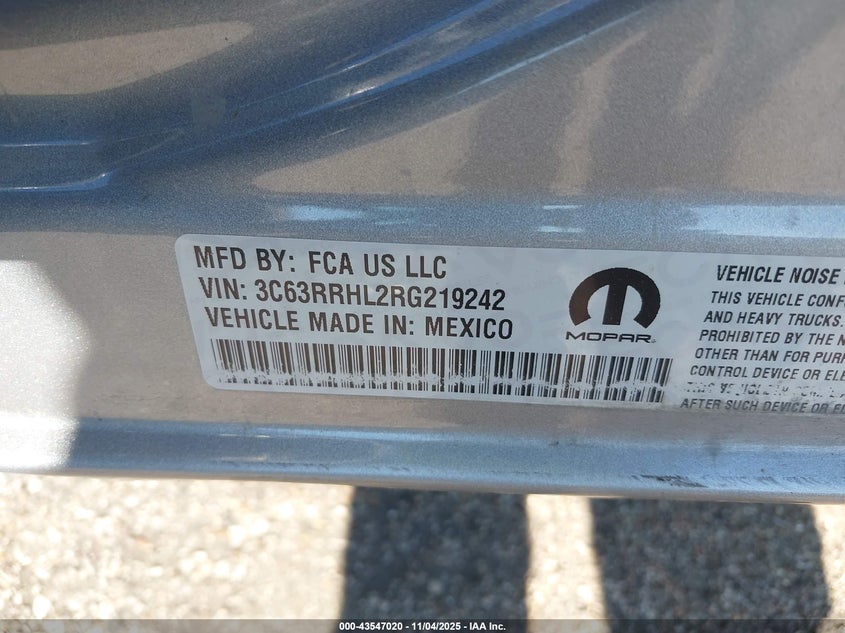 2024 Ram 3500 VIN: 3C63RRHL2RG219242 Lot: 43547020