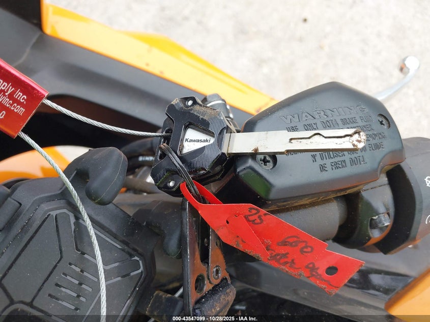 2025 Kawasaki Ex650 P VIN: ML5EXEP11SDAF3775 Lot: 43547099