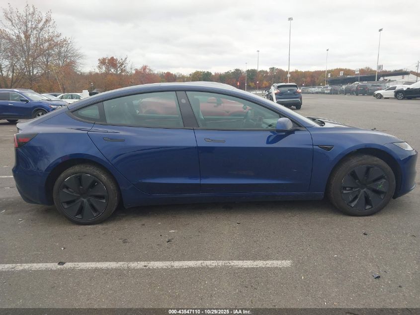 2024 Tesla Model 3 Long Range Dual Motor All-Wheel Drive/Rear-Wheel Drive VIN: 5YJ3E1EA1RF722467 Lot: 43547110