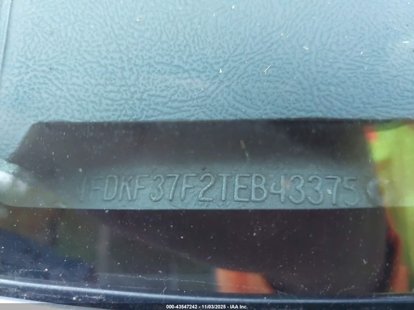 1996 Ford F350 VIN: 1FDKF37F2TEB43375 Lot: 43547242