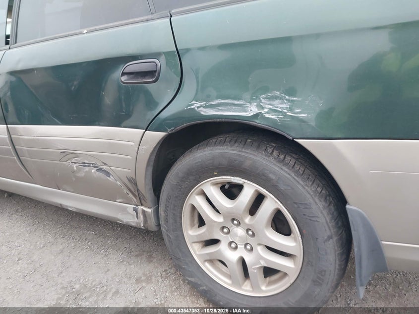 2000 Subaru Outback VIN: 4S3BH6756Y7632414 Lot: 43547353