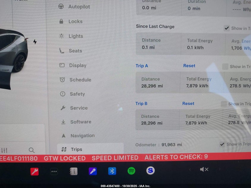 2020 Tesla Model Y Long Range Dual Motor All-Wheel Drive VIN: 5YJYGDEE4LF011180 Lot: 43547400