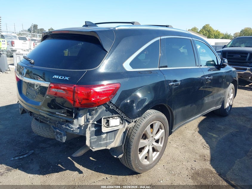 2014 Acura Mdx Advance Pkg W/Entertainment Pkg VIN: 5FRYD4H88EB049690 Lot: 43547599
