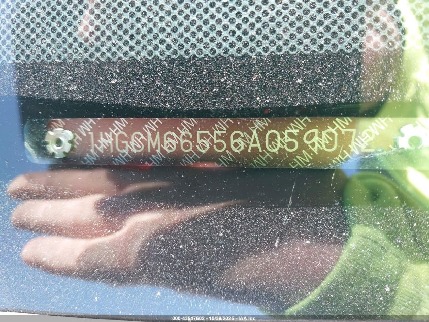 2006 Honda Accord 3.0 Ex VIN: 1HGCM66556A059072 Lot: 43547602