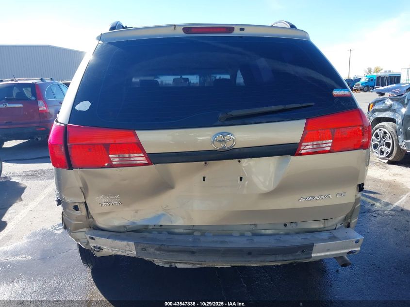 2004 Toyota Sienna Ce VIN: 5TDZA23CX4S061400 Lot: 43547838