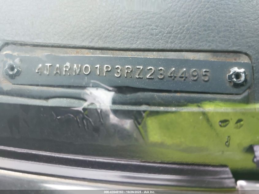 1994 Toyota Pickup 1/2 Ton Short Whlbse Dx VIN: 4TARN01P3RZ234495 Lot: 43548163