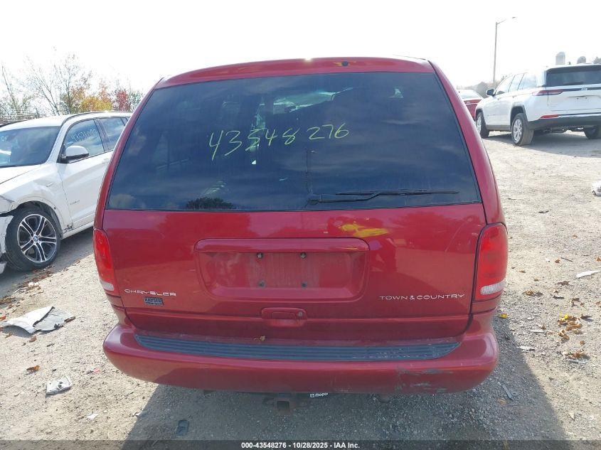 2000 Chrysler Town & Country Lxi VIN: 1C4GP54L5YB626848 Lot: 43548276