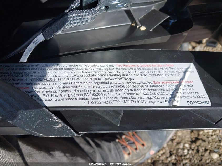 2009 Honda Pilot Ex VIN: 5FNYF48489B011844 Lot: 43548342