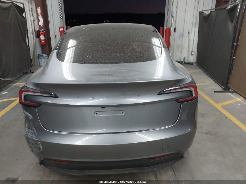 2025 Tesla Model 3 Long Range All-Wheel Drive VIN: 5YJ3E1EB3SF969391 Lot: 43548498