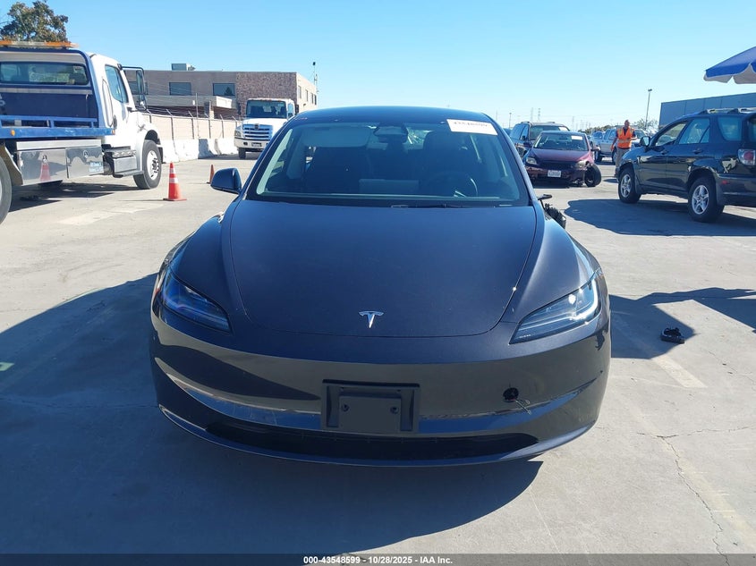 2024 Tesla Model 3 Long Range Dual Motor All-Wheel Drive/Rear-Wheel Drive VIN: 5YJ3E1EA0RF741155 Lot: 43548599