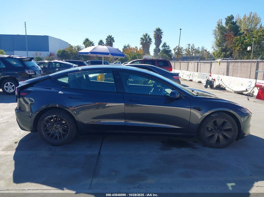 2024 Tesla Model 3 Long Range Dual Motor All-Wheel Drive/Rear-Wheel Drive VIN: 5YJ3E1EA0RF741155 Lot: 43548599