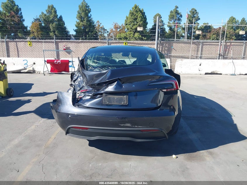 2024 Tesla Model 3 Long Range Dual Motor All-Wheel Drive/Rear-Wheel Drive VIN: 5YJ3E1EA0RF741155 Lot: 43548599