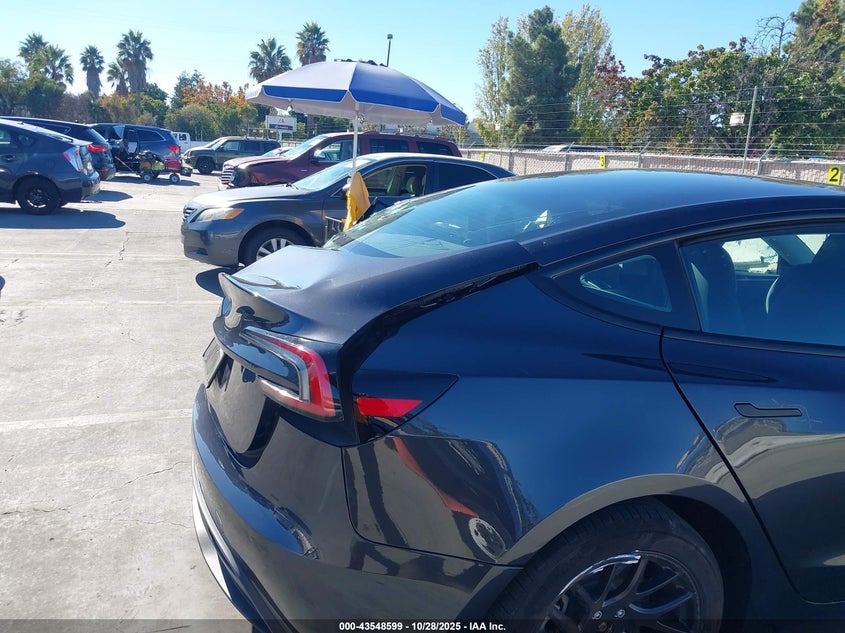 2024 Tesla Model 3 Long Range Dual Motor All-Wheel Drive/Rear-Wheel Drive VIN: 5YJ3E1EA0RF741155 Lot: 43548599