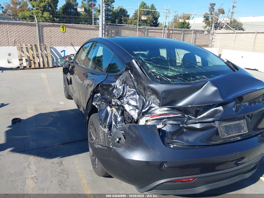 2024 Tesla Model 3 Long Range Dual Motor All-Wheel Drive/Rear-Wheel Drive VIN: 5YJ3E1EA0RF741155 Lot: 43548599