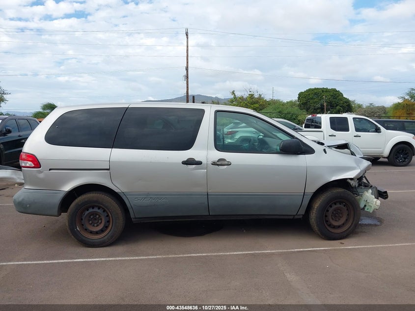 2001 Toyota Sienna Ce VIN: 4T3ZF19C51U342629 Lot: 43548636