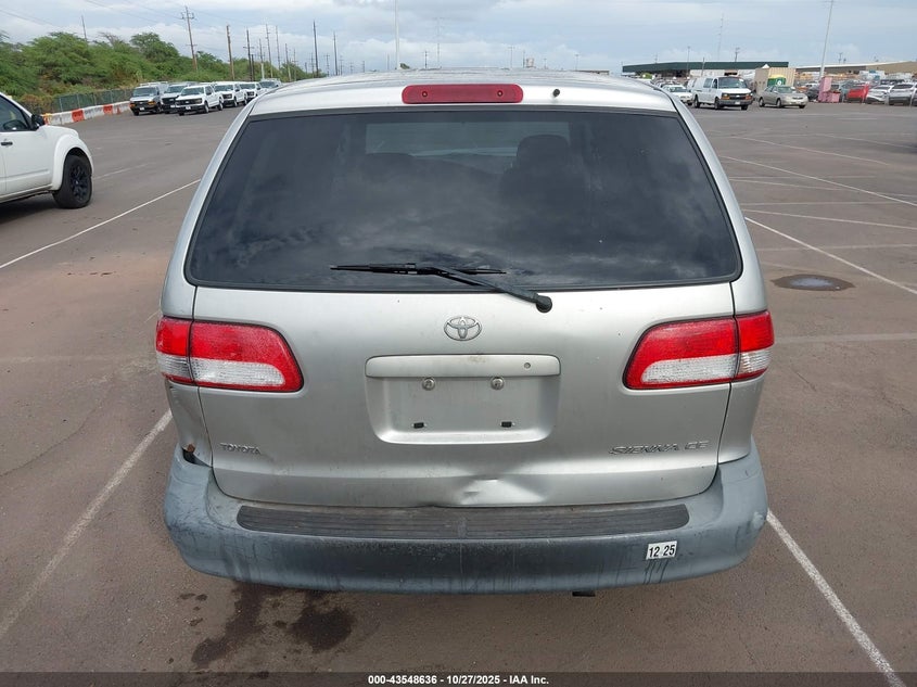 2001 Toyota Sienna Ce VIN: 4T3ZF19C51U342629 Lot: 43548636