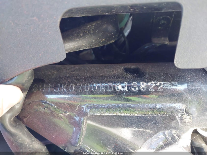 2022 Honda Nva110 B VIN: 3H1JK0700ND013822 Lot: 43548976