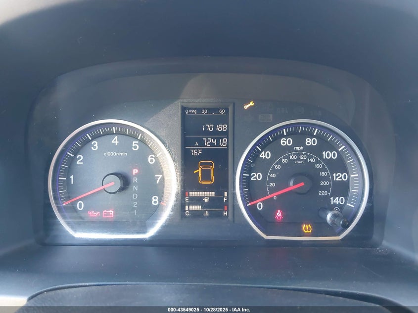 2008 Honda Cr-V Ex VIN: JHLRE48518C072161 Lot: 43549025