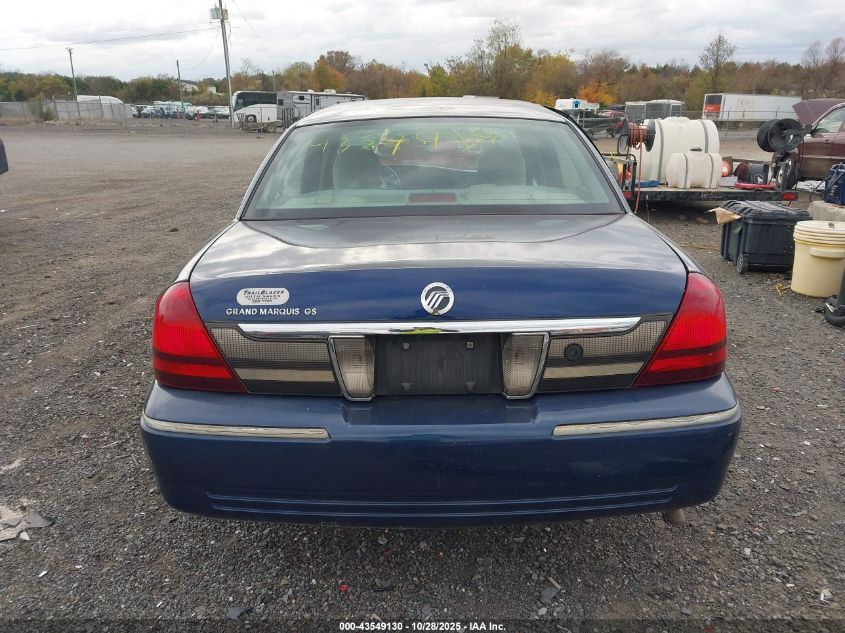 2006 Mercury Grand Marquis Gs VIN: 2MEFM74V36X614238 Lot: 43549130