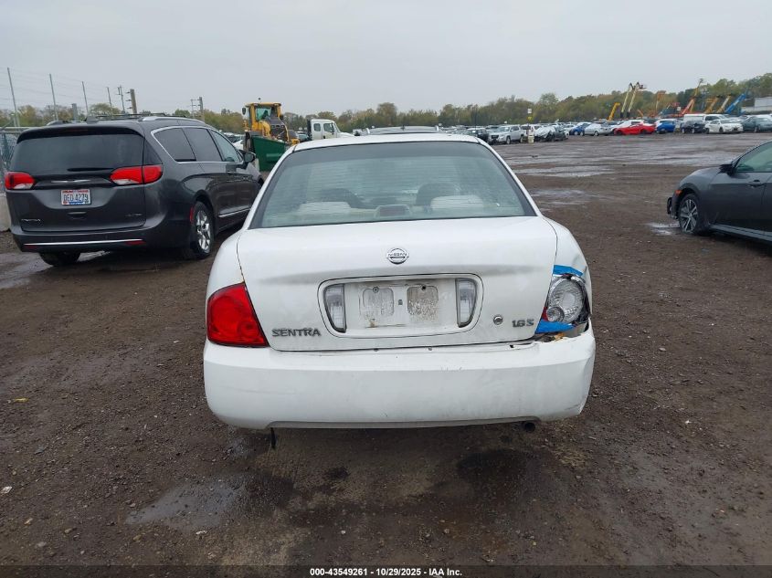 2004 Nissan Sentra 1.8S VIN: 3N1CB51D74L882978 Lot: 43549261