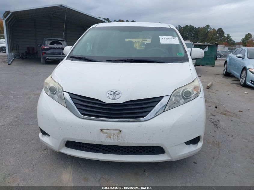 2011 Toyota Sienna Le V6 VIN: 5TDKK3DC2BS128362 Lot: 43549586