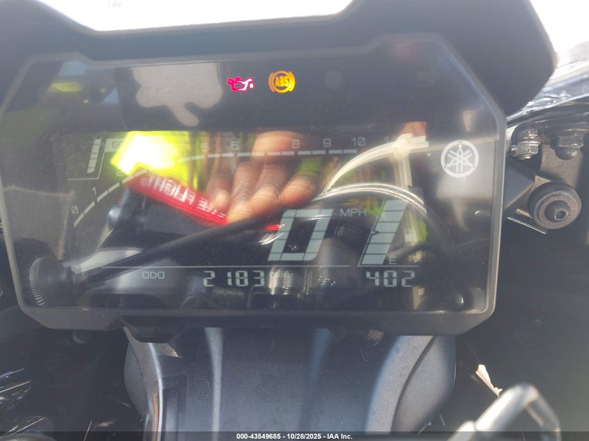 2024 Yamaha Yzfr7 VIN: JYARM38E1RA013405 Lot: 43549685