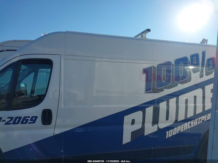 2023 Ram Promaster 3500 Cargo Van High Roof 159 Wb Ext VIN: 3C6MRVJG0PE507795 Lot: 43549739