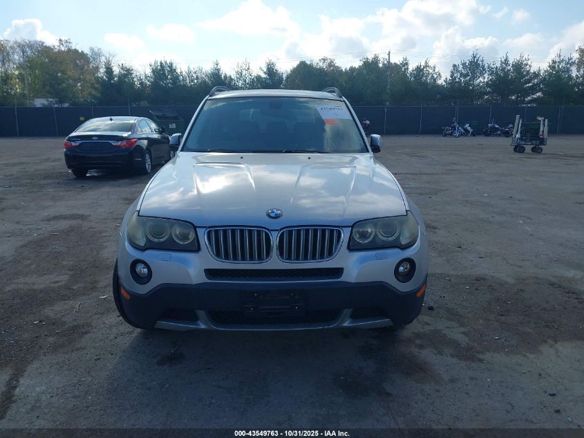 2008 BMW X3 3.0Si VIN: WBXPC93488WJ07074 Lot: 43549763