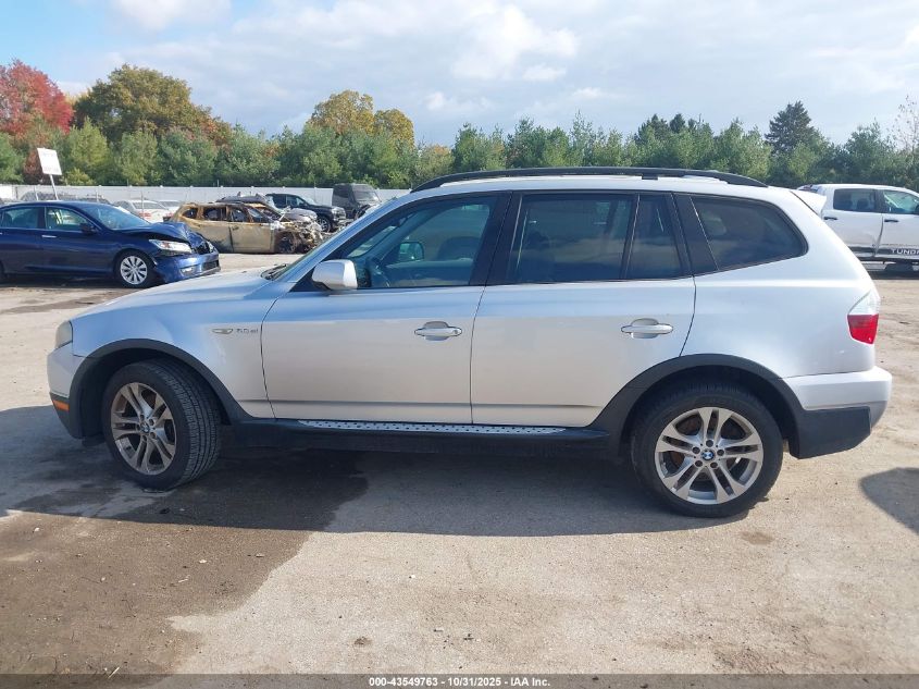 2008 BMW X3 3.0Si VIN: WBXPC93488WJ07074 Lot: 43549763
