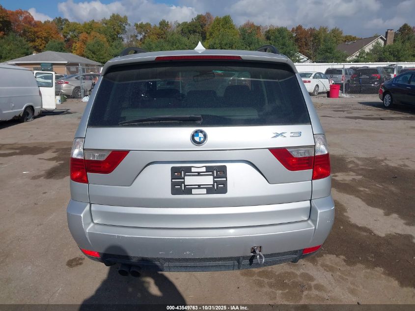 2008 BMW X3 3.0Si VIN: WBXPC93488WJ07074 Lot: 43549763