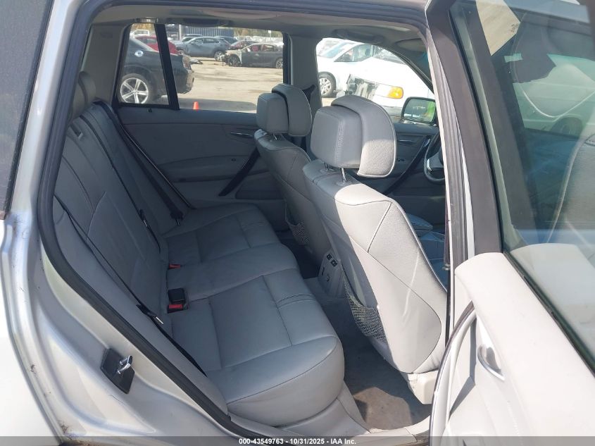 2008 BMW X3 3.0Si VIN: WBXPC93488WJ07074 Lot: 43549763