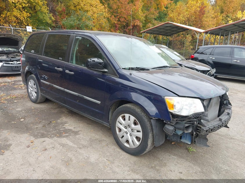 2014 DODGE GRAND CARAVAN AMERICAN VALUE PKG - 2C4RDGBG3ER328430