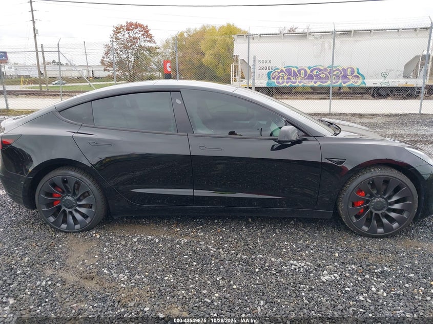 2022 Tesla Model 3 Performance Dual Motor All-Wheel Drive VIN: 5YJ3E1EC6NF107926 Lot: 43549875