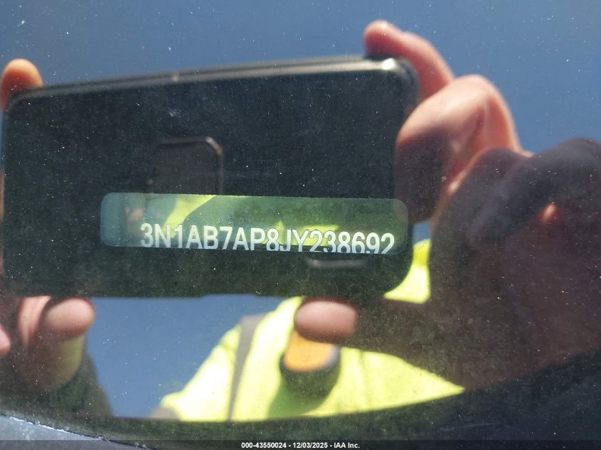 2018 Nissan Sentra Sv VIN: 3N1AB7AP8JY238692 Lot: 43550024