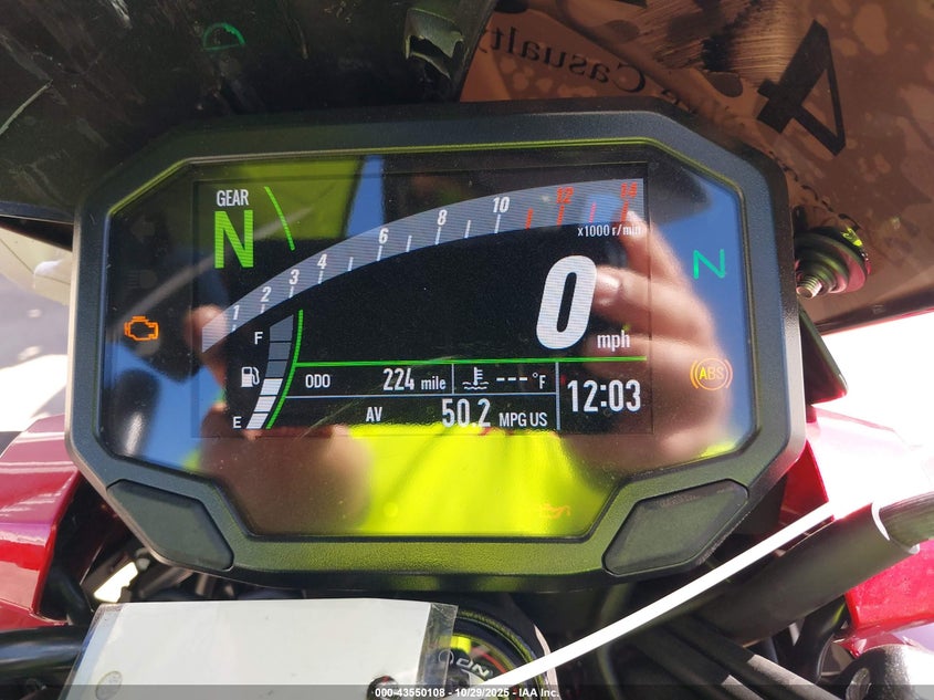 2025 Kawasaki Er500 VIN: ML5ERGF12SDA58821 Lot: 43550108