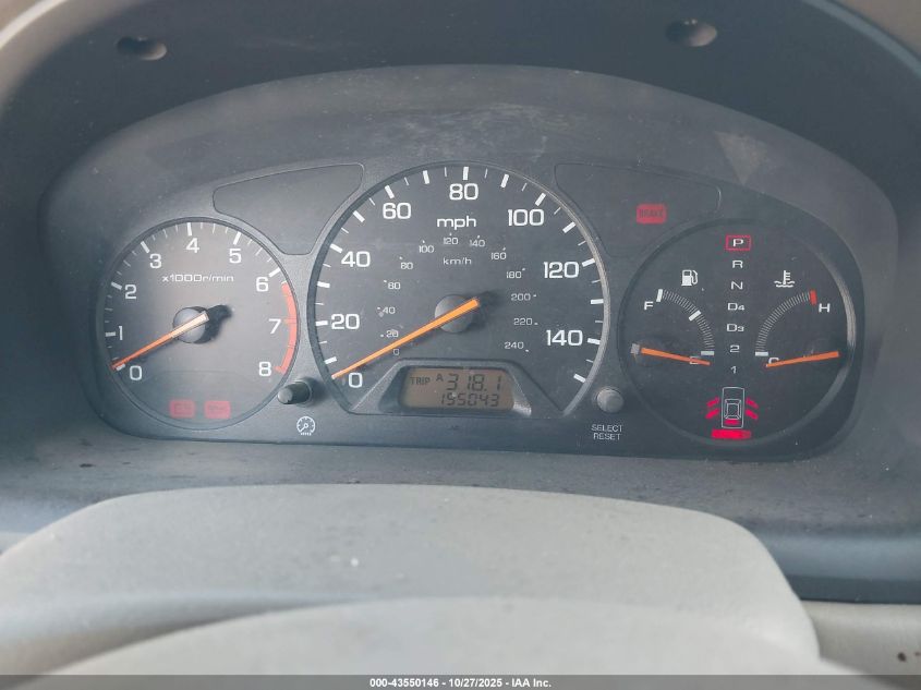 1998 Honda Accord Ex VIN: 1HGCG5657WA006987 Lot: 43550146