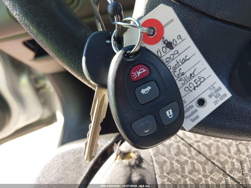 2009 Pontiac G6 VIN: 1G2ZG57B694219255 Lot: 43550240