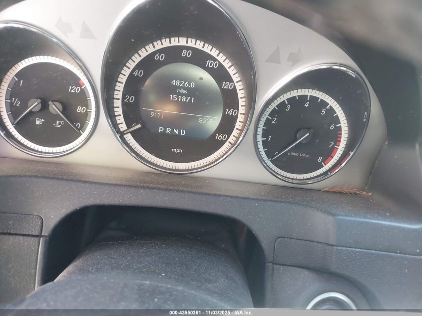 2011 Mercedes-Benz C 300 Sport VIN: WDDGF5EB0BR161537 Lot: 43550361