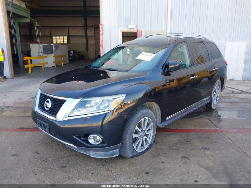 2013 Nissan Pathfinder Sl black suv gasoline 5N1AR2MMXDC680671 photo #3
