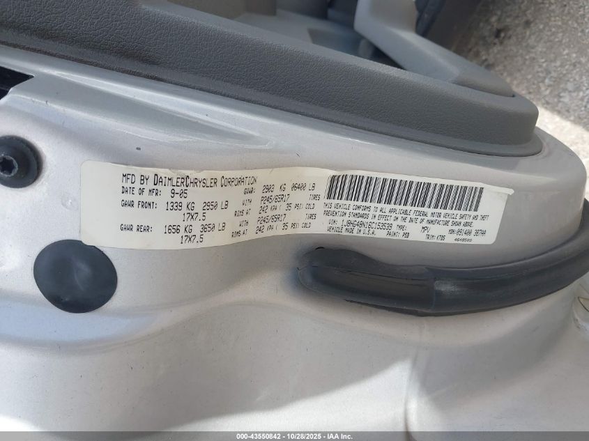 2006 Jeep Commander VIN: 1J8HG48N16C153539 Lot: 43550842