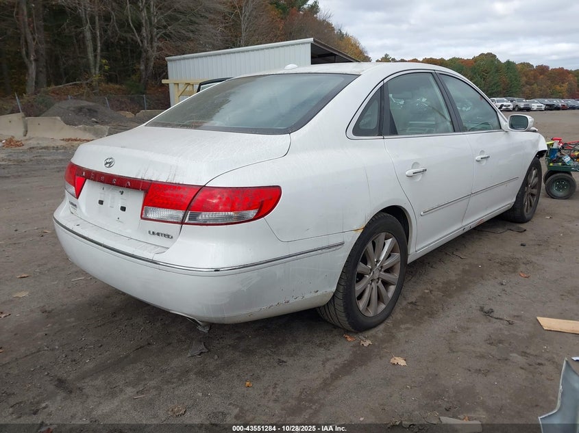 KMHFC46F99A368183 2009 HYUNDAI AZERA photo no. 4