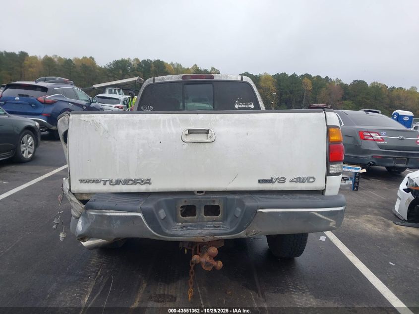 2002 Toyota Tundra Ltd V8 VIN: 5TBBT48172S268184 Lot: 43551362