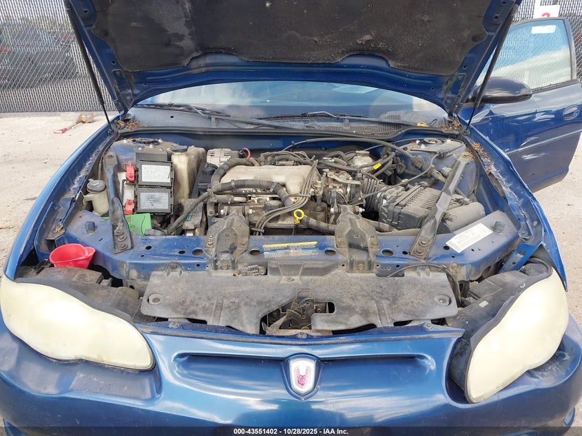 2004 Chevrolet Monte Carlo Ls VIN: 2G1WW12E449354924 Lot: 43551402