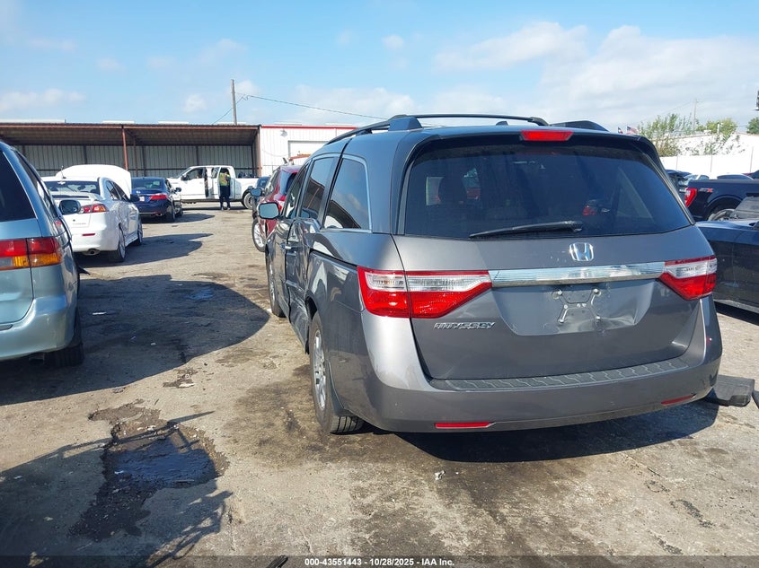 2013 Honda Odyssey Ex-L grey van gasoline 5FNRL5H64DB071746 photo #4