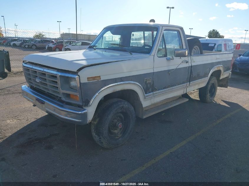 1FTHF2616GPA50755 1986 FORD F250 photo no. 2
