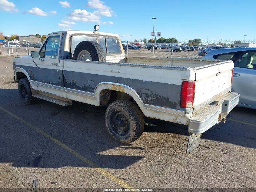 1FTHF2616GPA50755 1986 FORD F250 photo no. 3